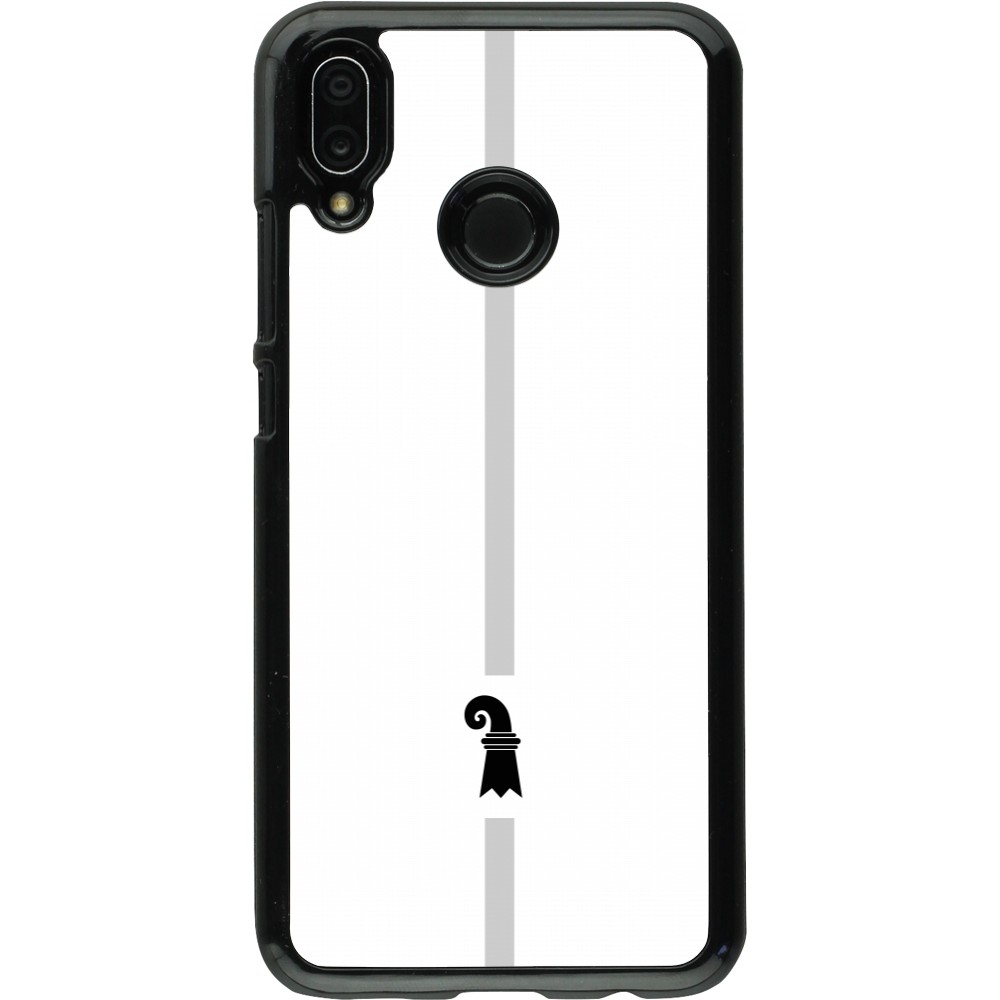 Huawei P20 Lite Case Hülle - Kanton BS weiss