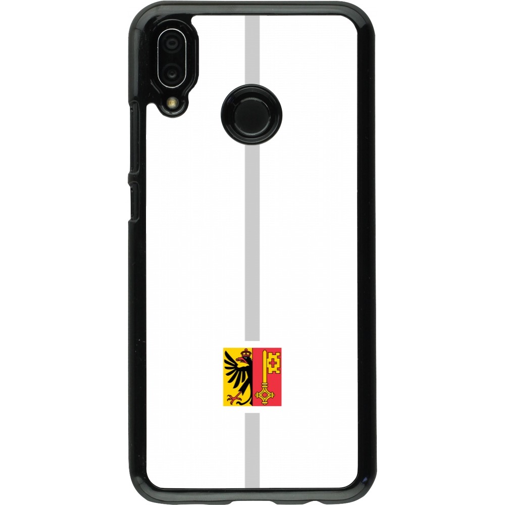 Coque Huawei P20 Lite - Canton GE blanc