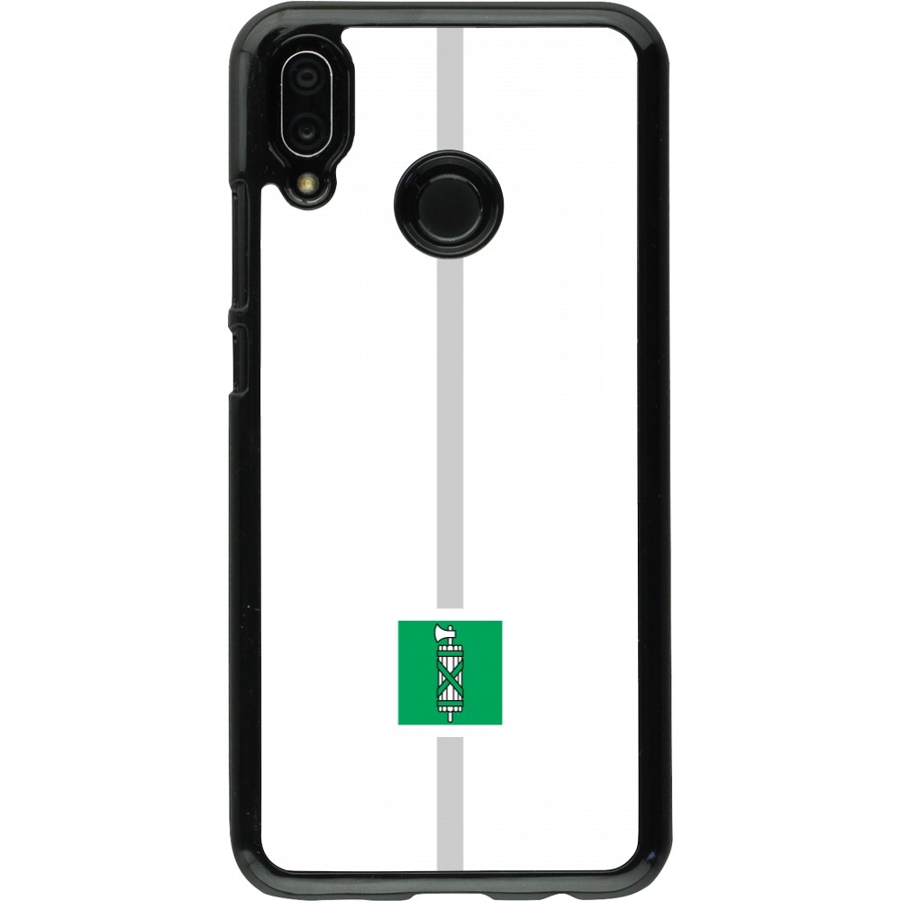 Huawei P20 Lite Case Hülle - Kanton SG weiss
