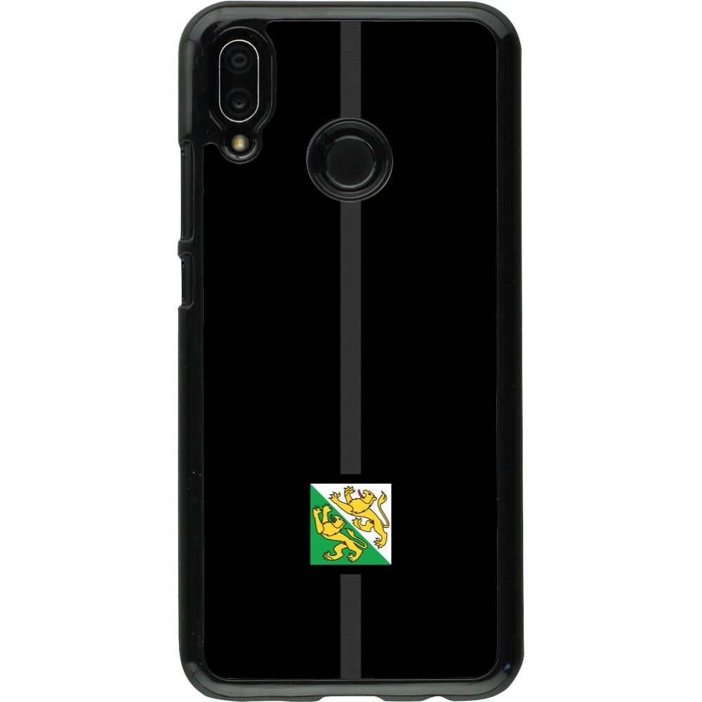 Coque Huawei P20 Lite - Canton TG noir