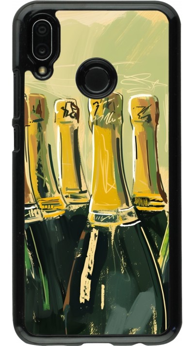 Huawei P20 Lite Case Hülle - Champagne Malerei