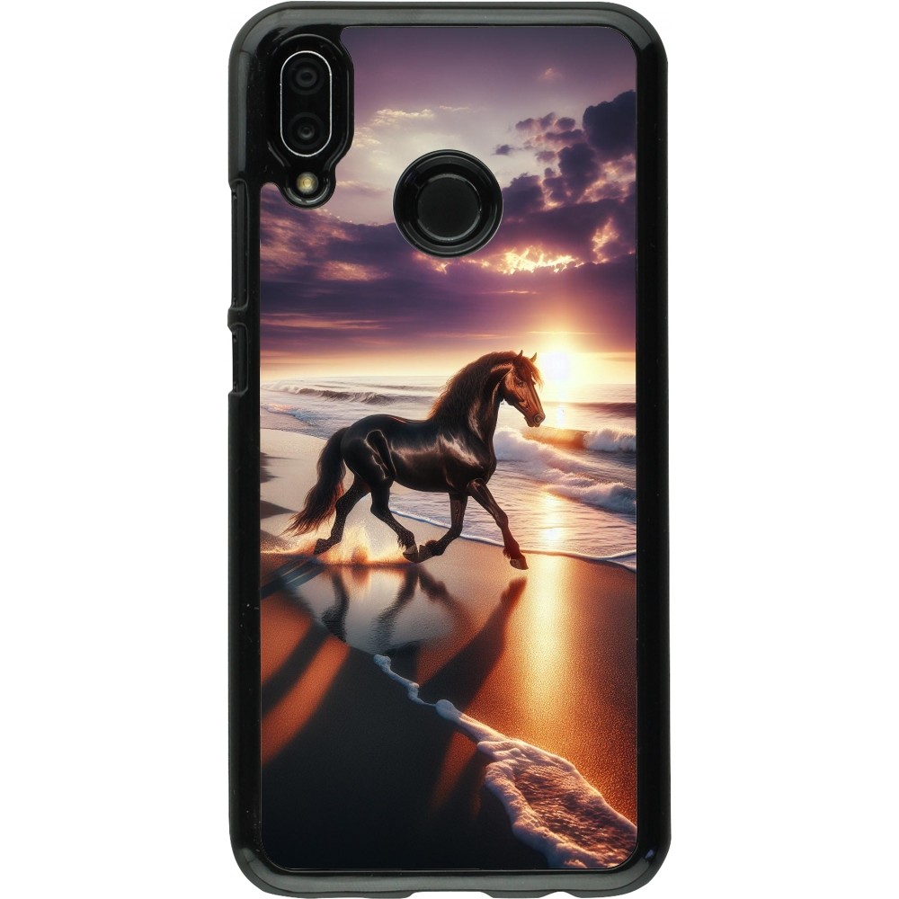 Coque Huawei P20 Lite - Cheval majestueux plage