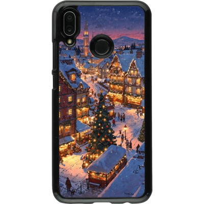 Huawei P20 Lite Case Hülle - Christmas 25 Xmas Village