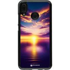 Huawei P20 Lite Case Hülle - Sonnenuntergang gelb violett