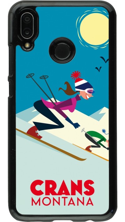 Huawei P20 Lite Case Hülle - Crans-Montana Ski Downhill