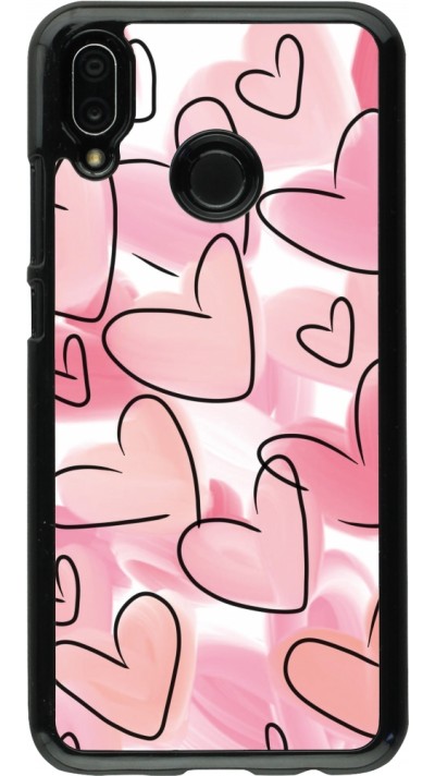 Coque Huawei P20 Lite - Easter 2023 pink hearts