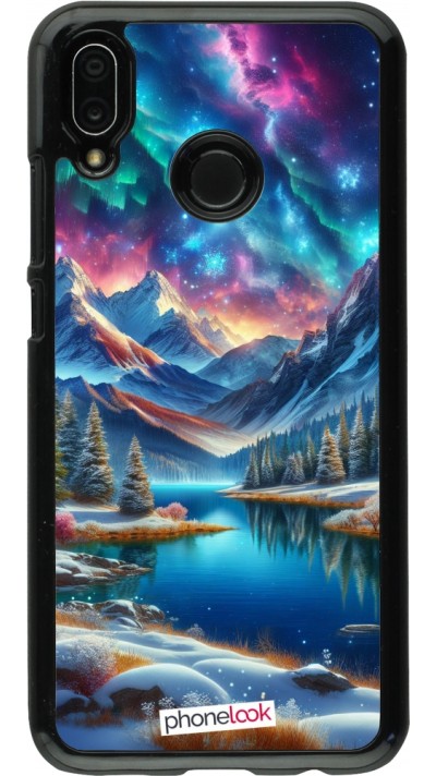 Coque Huawei P20 Lite - Fantasy Mountain Lake Sky Stars