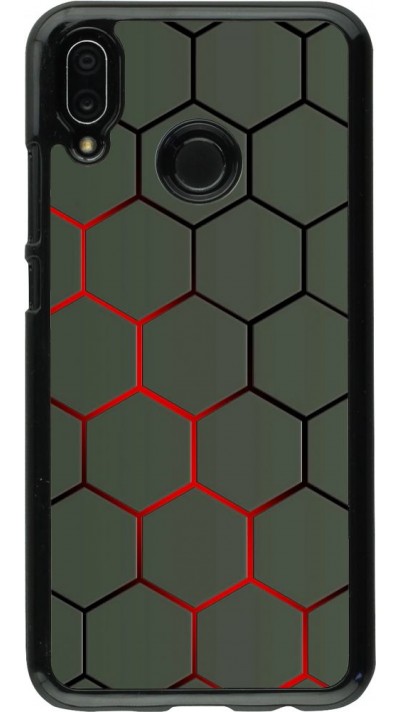 Coque Huawei P20 Lite - Geometric Line red