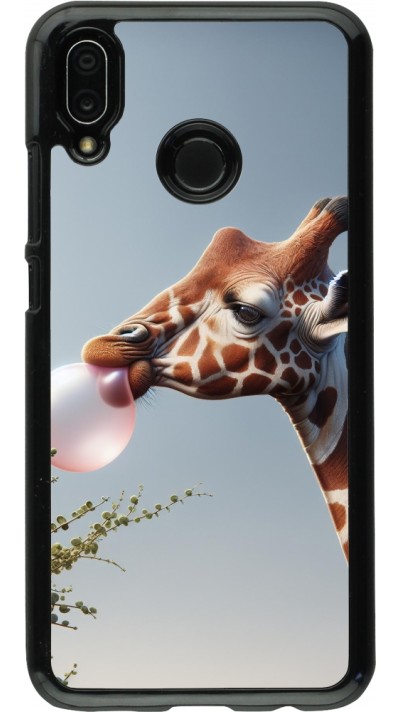 Huawei P20 Lite Case Hülle - Giraffe mit Blase