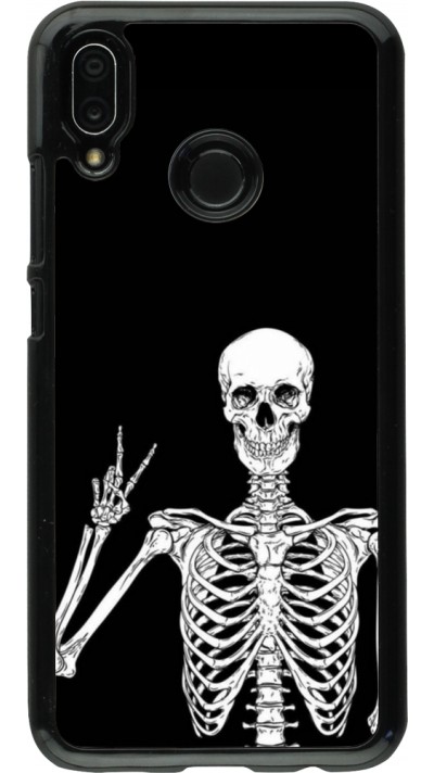 Huawei P20 Lite Case Hülle - Halloween 2023 peace skeleton