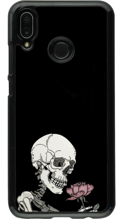 Coque Huawei P20 Lite - Halloween 2023 rose and skeleton