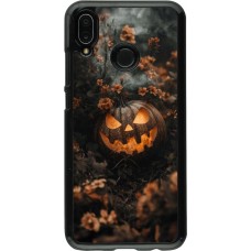Huawei P20 Lite Case Hülle - Halloween 2025 Pumpkin with flowers