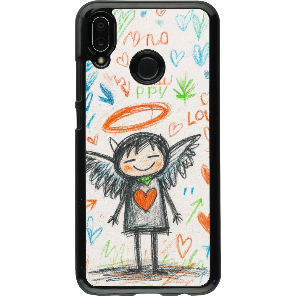 Coque Huawei P20 Lite - Little Angel Sketch Love