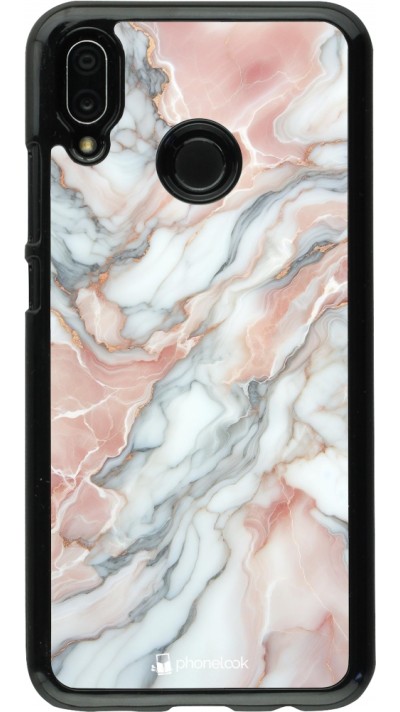 Huawei P20 Lite Case Hülle - Rosa Leuchtender Marmor