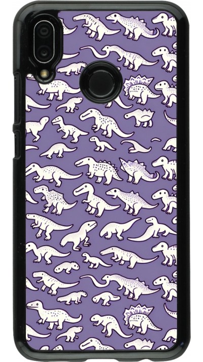 Huawei P20 Lite Case Hülle - Mini-Dino-Muster violett
