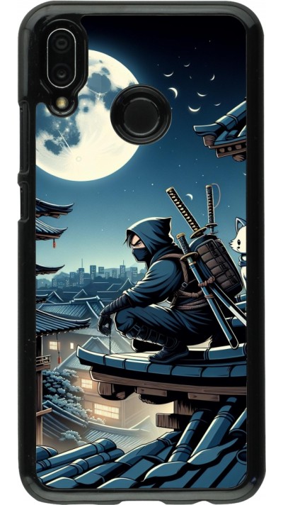 Huawei P20 Lite Case Hülle - Ninja unter dem Mond