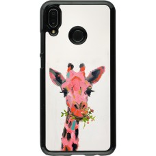 Coque Huawei P20 Lite - Pink Girafe Paint