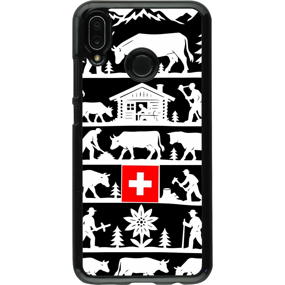 Coque Huawei P20 Lite - Poya Suisse 1 noir