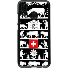 Coque Huawei P20 Lite - Poya Suisse 1 noir