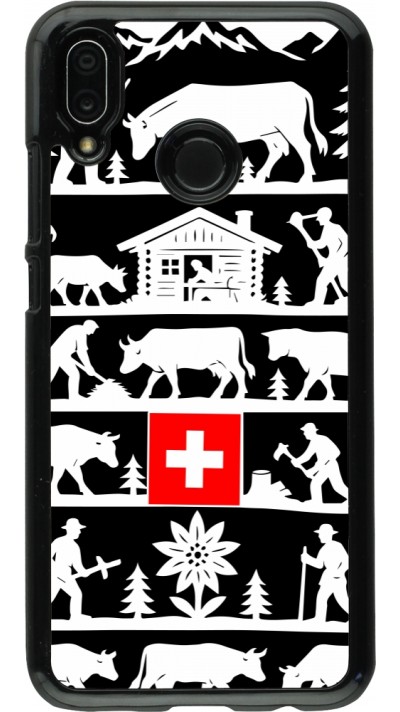 Coque Huawei P20 Lite - Poya Suisse 1 noir