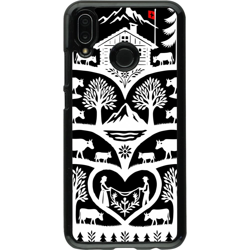 Coque Huawei P20 Lite - Poya Suisse 2 noir