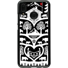 Coque Huawei P20 Lite - Poya Suisse 2 noir
