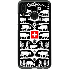 Coque Huawei P20 Lite - Poya Suisse 3 noir