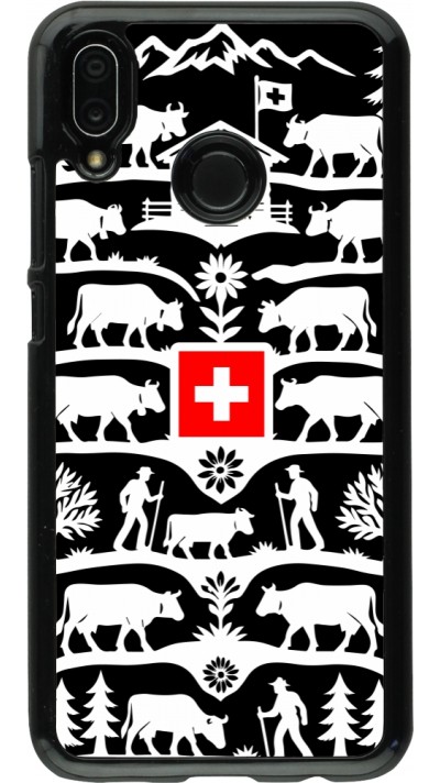 Coque Huawei P20 Lite - Poya Suisse 3 noir