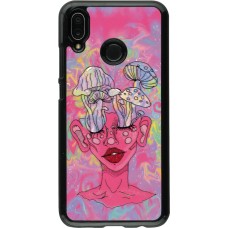 Huawei P20 Lite Case Hülle - Psychedelic pink mushroom