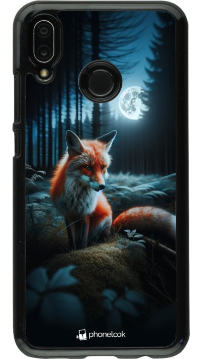 Coque Huawei P20 Lite - Renard lune forêt