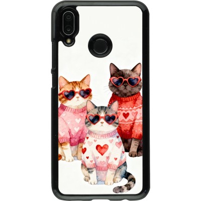 Huawei P20 Lite Case Hülle - Saint Valentines Day 26 Cat Love