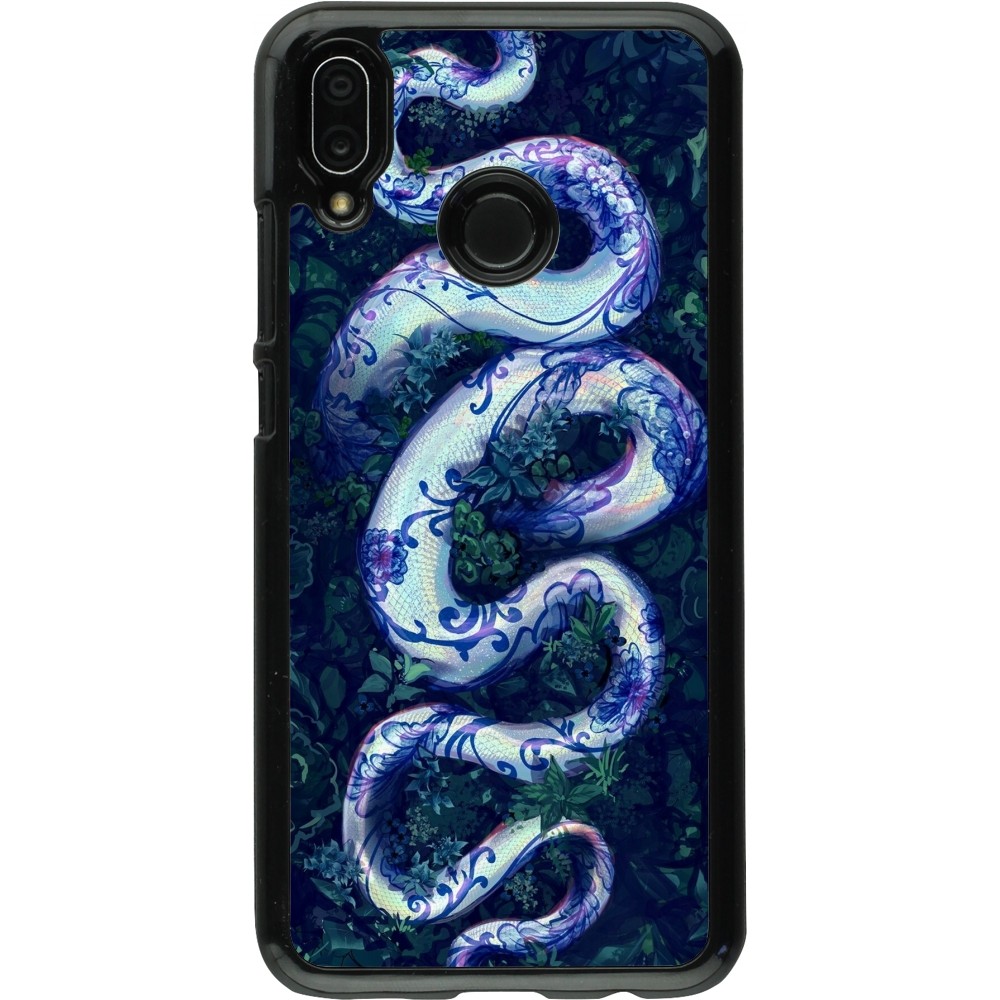 Huawei P20 Lite Case Hülle - Snake Blue Anaconda