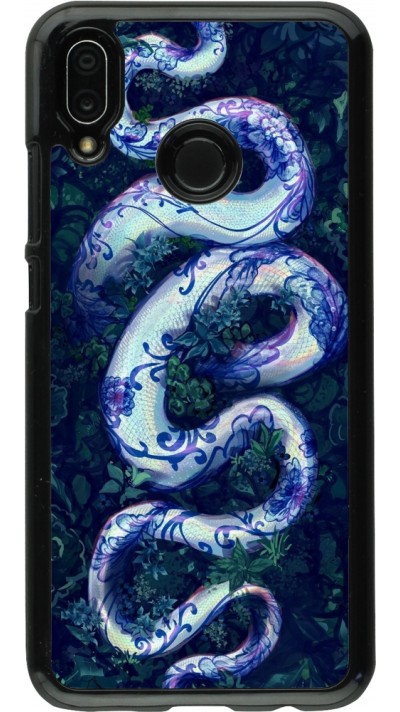 Huawei P20 Lite Case Hülle - Snake Blue Anaconda