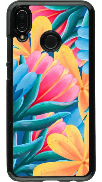 Huawei P20 Lite Case Hülle - Spring 23 colorful flowers