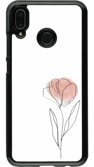 Huawei P20 Lite Case Hülle - Spring 23 minimalist flower