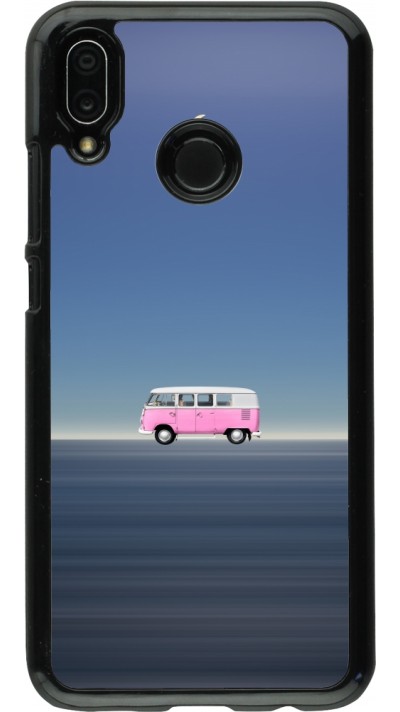 Huawei P20 Lite Case Hülle - Spring 23 pink bus