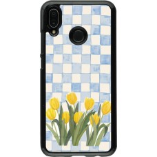 Coque Huawei P20 Lite - Blue vichy tulips Spring 2026