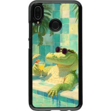Huawei P20 Lite Case Hülle - Crocodile in the swimming pool Summer 2026