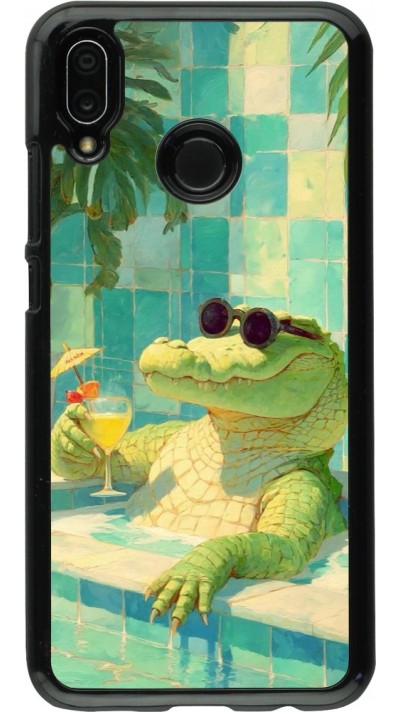 Huawei P20 Lite Case Hülle - Crocodile in the swimming pool Summer 2026