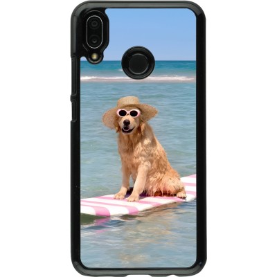 Huawei P20 Lite Case Hülle - Summer Dog on Paddle