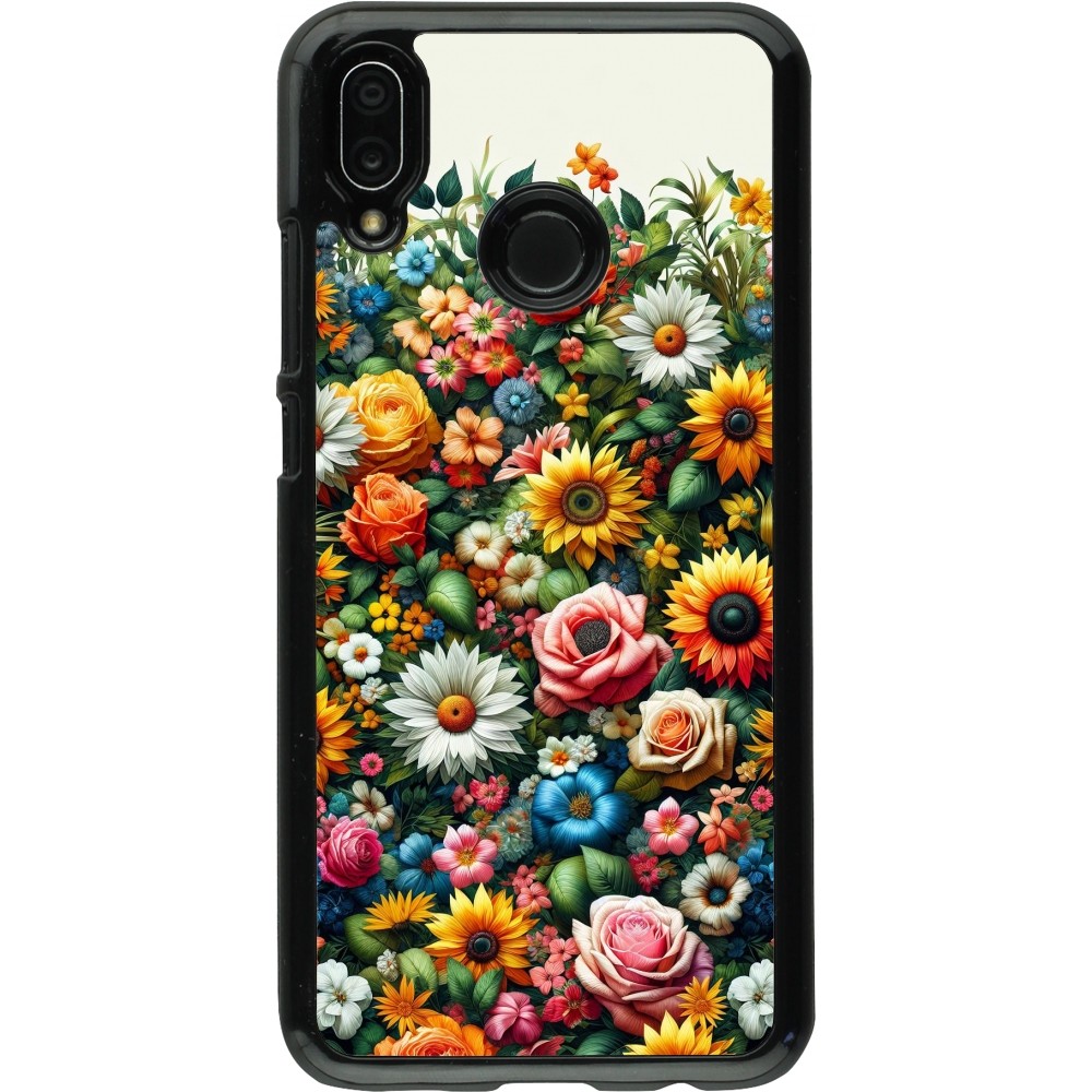 Huawei P20 Lite Case Hülle - Sommer Blumenmuster