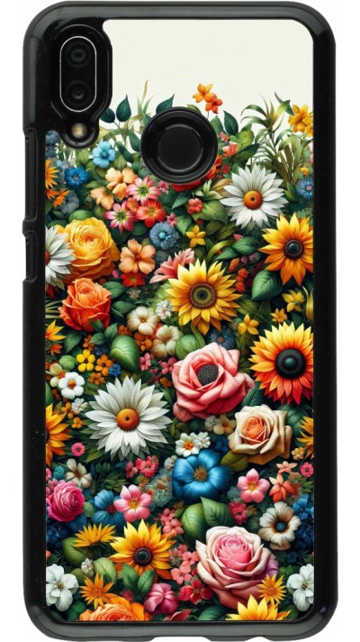 Huawei P20 Lite Case Hülle - Sommer Blumenmuster
