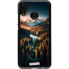 Huawei P20 Lite Case Hülle - Sonnenuntergang Waldsee