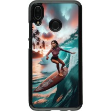 Huawei P20 Lite Case Hülle - Surferin aus Bali