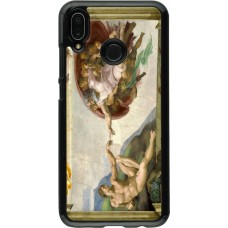 Huawei P20 Lite Case Hülle - Kunstbild - Die Erschaffung Adams - Michelangelo