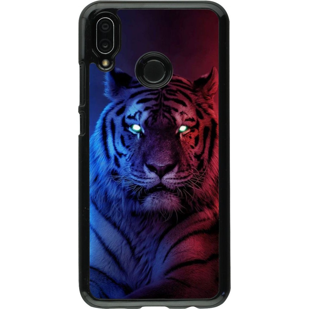 Coque Huawei P20 Lite - Tiger Blue Red