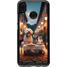Coque Huawei P20 Lite - Valentine 2024 Dog & Cat Candlelight