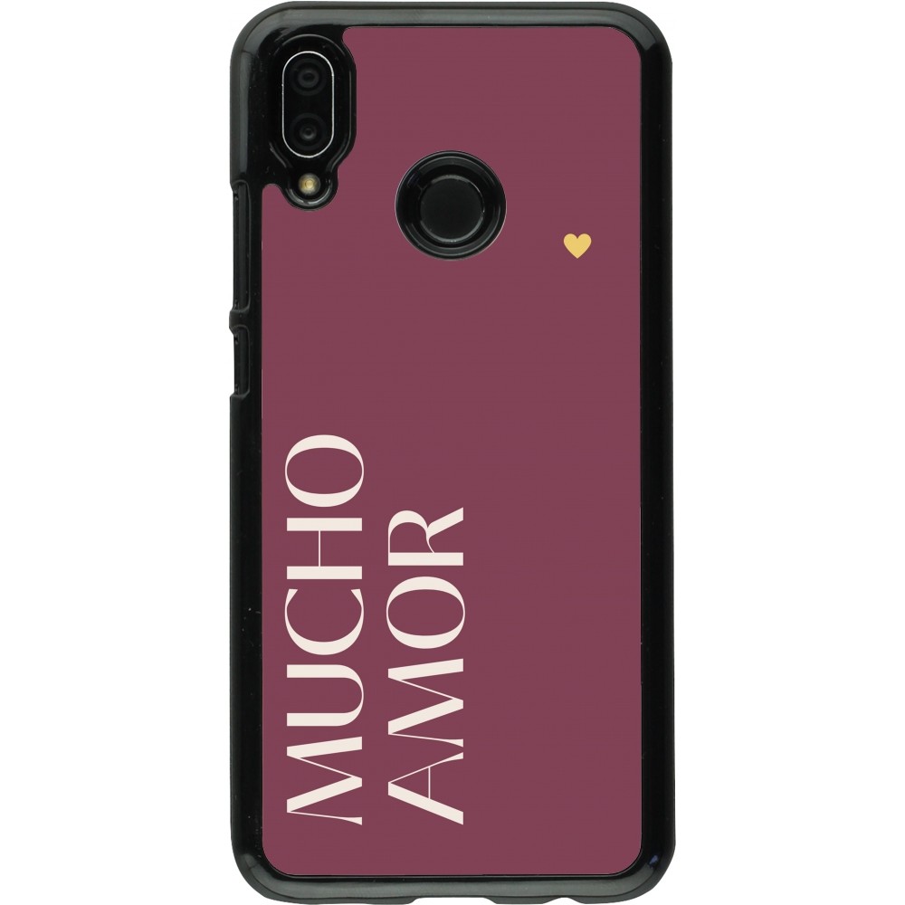 Huawei P20 Lite Case Hülle - Valentine 2024 mucho amor rosado
