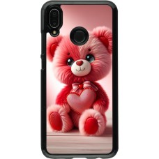 Huawei P20 Lite Case Hülle - Valentin 2024 Rosaroter Teddybär