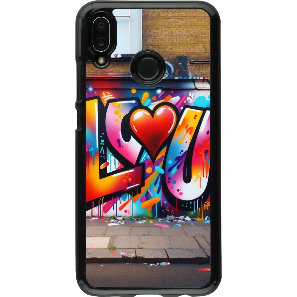 Huawei P20 Lite Case Hülle - Valentin 2025 Liebe U Tag